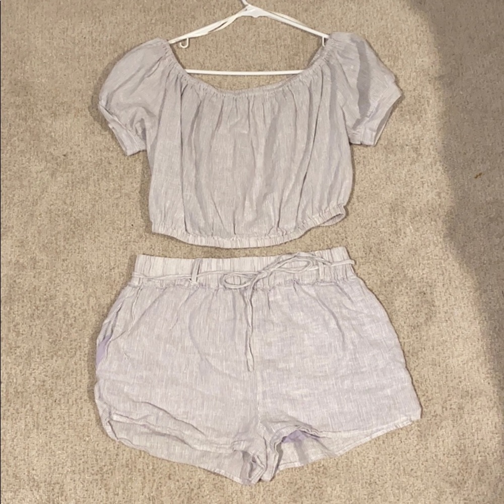 Seersucker Two Piece Set